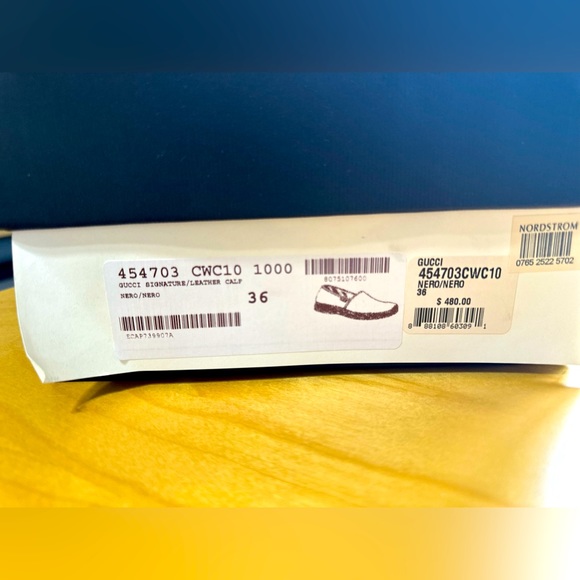 Guccissima leather Black Platform SlipOn Espadrilles sz 6/36 Comes with box - Picture 2 of 6